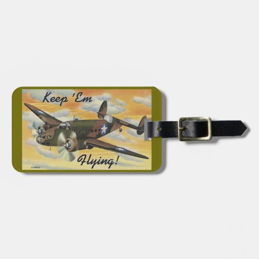 Konsolidierter Zweiter Weltkrieg des Befreier-B-24 Gepäckanhänger (Vorderseite horizontal)