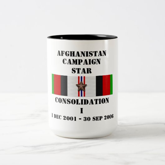 Konsolidierung I/CAMPAIGN STAR Zweifarbige Tasse (Mittel)