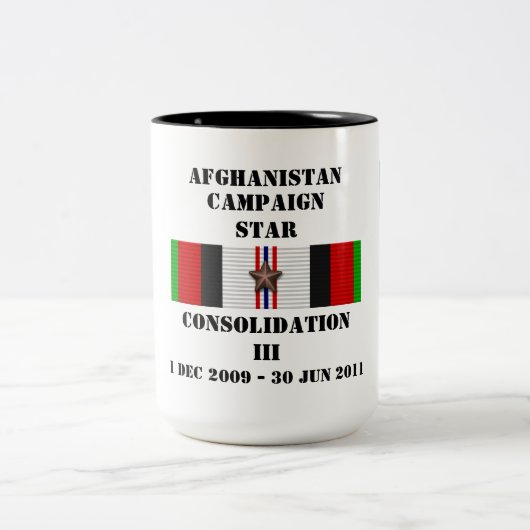 Konsolidierung III/KAMPAGNSTAR Zweifarbige Tasse (Mittel)