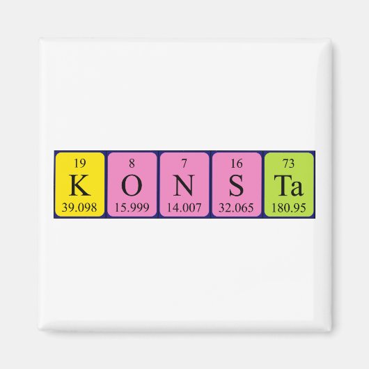Konsta Periodenmagnetmagnet Magnet (Vorne)