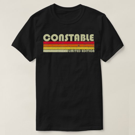 KONSTABLE Funny Job Title Professionals Geburtstag T-Shirt (Design vorne)