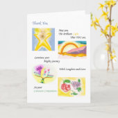 Konstante Begleiter-Frau-Karte Karte (Gelbe Blume)