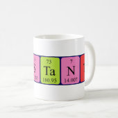 Konstante periodische Tasse des Tabellennamens (VorderseiteRechts)