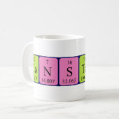 Konstante periodische Tasse des Tabellennamens (Vorderseite Links)