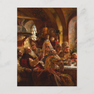 Konstantin Makovsky - Ein Boyar-Hochzeitsfest Postkarte