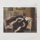 Konstantin Somov - Eine schlafende Frau Postkarte (Vorderseite)
