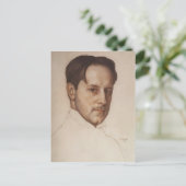 Konstantin Somov - Portrait von M. Dobuzhinsky Postkarte (Stehend Vorderseite)