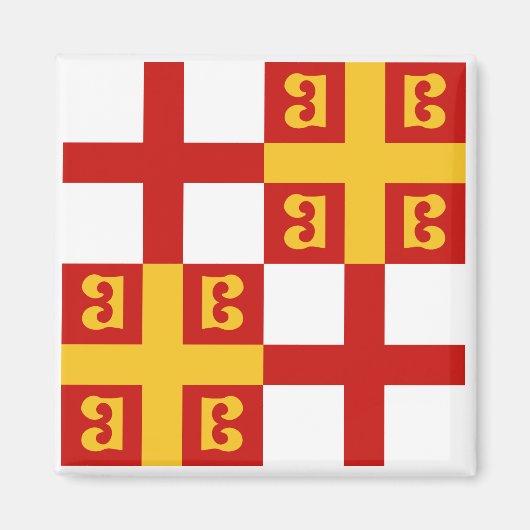 Konstantinopel-Flagge des Kaisers Paläologe Magnet (Vorne)