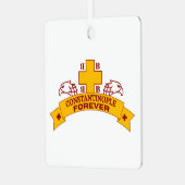 Konstantinopel für immer ornament aus metall (Vorderseite links)