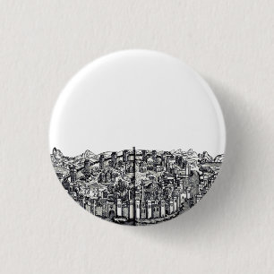 Konstantinopel Hauptstadt des Römischen Reiches Button