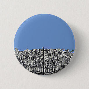 Konstantinopel Hauptstadt des Römischen Reiches Button