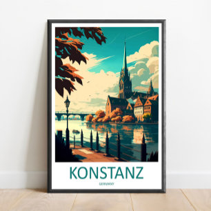 Konstanz Reise Druck Wandkunst Konstanz Wand Hänge Poster