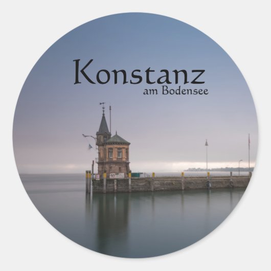 Konstanz Souvenir Runder Aufkleber (Vorderseite)