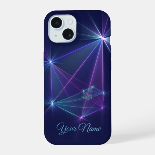 Konstellation, Abstrakte Fantasie Fraktal Art Name iPhone 15 Hülle (Rückseite)