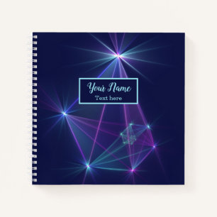 Konstellation, Abstrakte Fantasie Fraktal Art Name Notizblock
