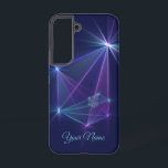 Konstellation, Abstrakte Fantasie Fraktal Art Name Samsung Galaxy Hülle<br><div class="desc">Ungewöhnliche moderne abstrakte Fraktal Kunstfantasie. Design für Ihre Samsung Galaxy S22 Gehäuse und mehr. Passen Sie das Produkt an,  indem Sie mit der Vorlage Ihren eigenen Namen oder Text hinzufügen.</div>