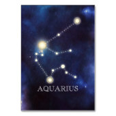 Konstellation | Aquarius | Hochzeitsstiftung Tischnummer (Rückseite)