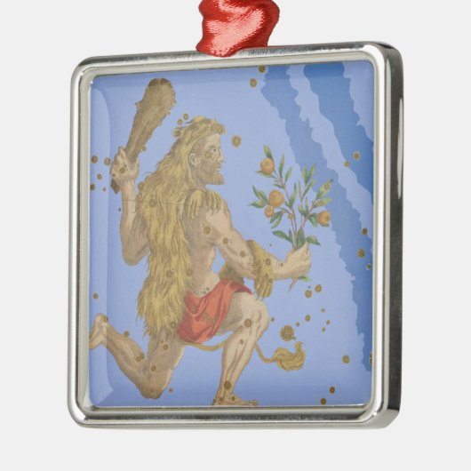 Konstellation der Haut Herkules-Löwes, von 'Urano Silbernes Ornament (Links)