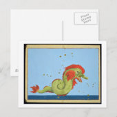 Konstellation der Pisces, aus "Uranometria" von Jo Postkarte (Vorne/Hinten)