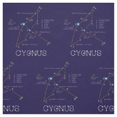 Konstellation der Sterne Cygnus oder Schwan Stoff (Muster)