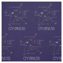Konstellation der Sterne Cygnus oder Schwan Stoff