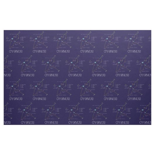 Konstellation der Sterne Cygnus oder Schwan Stoff (Fat Quarter (45,7 x 55,9 cm))