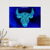 Konstellation der Tauras Poster (Küche)