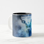 Konstellation der Tauras Zweifarbige Tasse (Vorderseite Links)