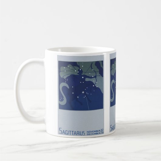Konstellation der Vintagen Sternenflotte Sagittari Kaffeetasse (Links)