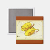 Konstellation der Vintagen Zodiaka-Astrologie-Libr Magnet (Vorderseite/Rückseite)