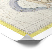 Konstellation des Aquarius, Platte 9 von "Atlas Co Poster (Ecke)