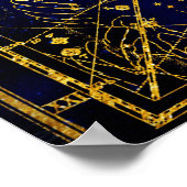 Konstellation des Drachen Poster (Ecke)