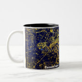 Konstellation des Drachen Zweifarbige Tasse (Links)