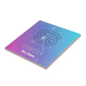 Konstellation des Horoskops für Krebs Zodiac Star Fliese (Seite)