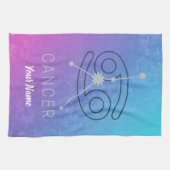 Konstellation des Horoskops für Krebs Zodiac Star Geschirrtuch (Horizontal)