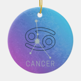 Konstellation des Horoskops für Krebs Zodiac Star Keramik Ornament