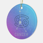 Konstellation des Horoskops für Krebs Zodiac Star Keramik Ornament (Links)
