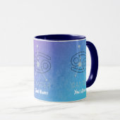 Konstellation des Horoskops für Krebs Zodiac Star Tasse (VorderseiteRechts)