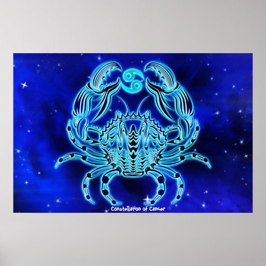 Konstellation des Krebses Poster (Vorne)