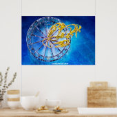 Konstellation des Krebses Poster (Küche)