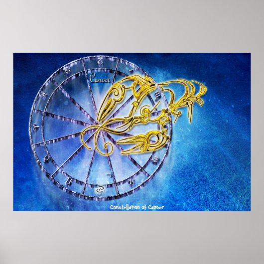 Konstellation des Krebses Poster (Vorne)