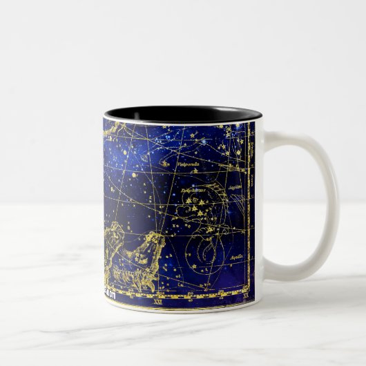 Konstellation des Pferdes Zweifarbige Tasse (Rechts)