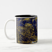 Konstellation des Pferdes Zweifarbige Tasse (Links)