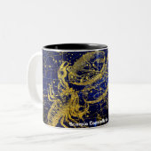 Konstellation des Skorpios Zweifarbige Tasse (Vorderseite Links)