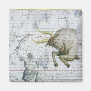 Konstellation des Stiers, überziehen 2 'vom Atlas Magnet