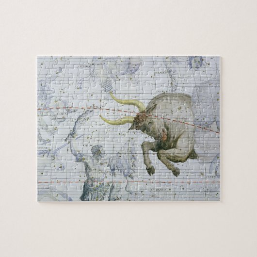 Konstellation des Stiers, überziehen 2 'vom Atlas Puzzle (Horizontal)