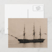 Konstellation des US-Schiffes vor Anker Postkarte (Vorne/Hinten)