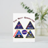 Konstellation: Die nächste Generation Postkarte (Stehend Vorderseite)