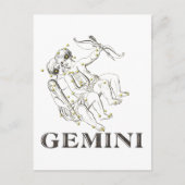 Konstellation: Gemini Postkarte (Vorderseite)