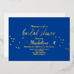 Konstellation Goldene Hochzeit Folienprägung Einla Folien Feiertagskarte